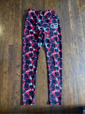 Pheel Red Floral Print Leggings